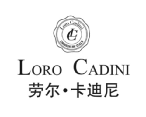 LORO CADINI LC Design by Italy Logo (EUIPO, 06/28/2016)