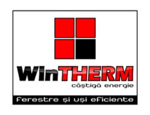 WinTHERM câştigă energie. Ferestre şi uşi eficiente Logo (EUIPO, 03/16/2017)