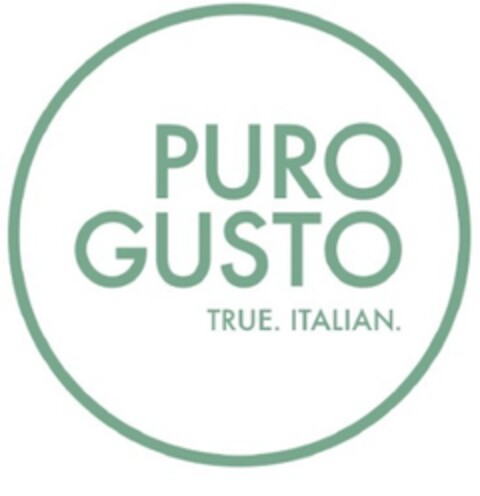 PURO GUSTO TRUE. ITALIAN. Logo (EUIPO, 06/16/2021)