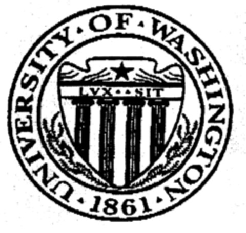 UNIVERSITY OF WASHINGTON 1861 LVX SIT Logo (EUIPO, 01.04.1996)