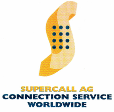 SUPERCALL AG CONNECTION SERVICE WORLDWIDE Logo (EUIPO, 19.08.1996)