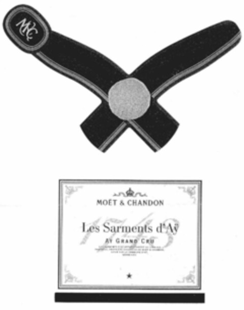M&C MOËT & CHANDON Les Sarments d'Aÿ 1743 AY GRAND CRU Logo (EUIPO, 01/25/2001)