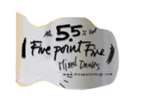 5.5 % Vol Five point Five Mixed Drinks Logo (EUIPO, 18.04.2005)