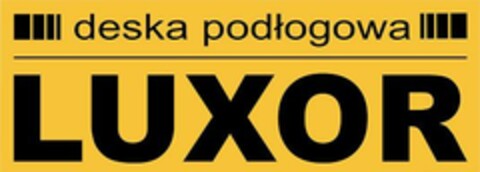 deska podlogowa LUXOR Logo (EUIPO, 29.08.2008)