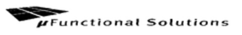 µ Functional Solutions Logo (EUIPO, 27.07.2011)