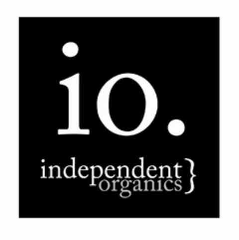 io. independent organics Logo (EUIPO, 12/17/2011)