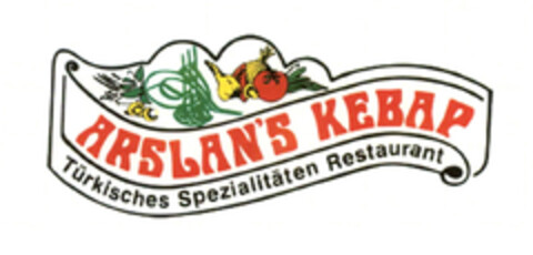 ARSLAN'S KEBAP Türkisches Spezialitäten Restaurant Logo (EUIPO, 04/19/2013)