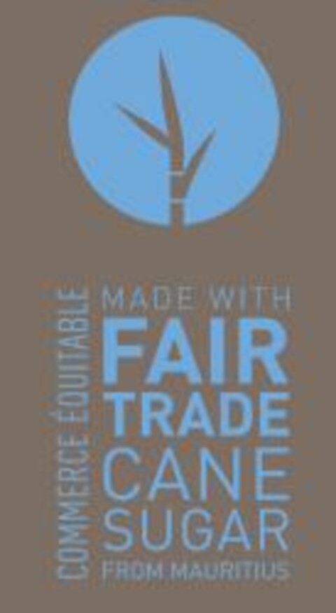 COMMERCE ÉQUITABLE MADE WITH FAIR TRADE CANE SUGAR FROM MAURITIUS Logo (EUIPO, 20.08.2014)