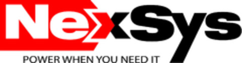 NexSys POWER WHEN YOU NEED IT Logo (EUIPO, 16.09.2015)