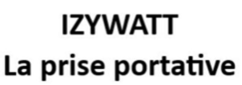 IZYWATT La prise portative Logo (EUIPO, 10/05/2020)