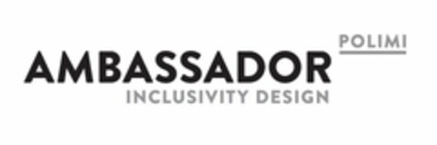 AMBASSADOR POLIMI INCLUSIVITY DESIGN Logo (EUIPO, 29.04.2022)