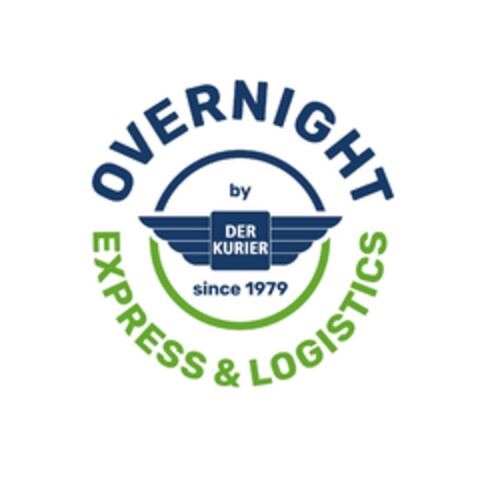 OVERNIGHT EXPRESS & LOGISTICS by DER KURIER since 1979 Logo (EUIPO, 09/07/2023)