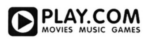 PLAY.COM MOVIES MUSIC GAMES Logo (EUIPO, 09/10/2004)