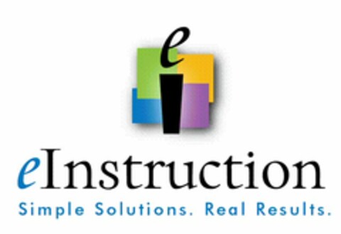 e eInstruction Simple Solutions. Real Results. Logo (EUIPO, 05/08/2008)