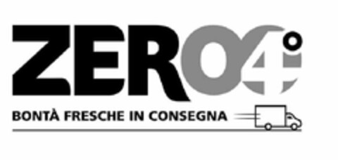 ZERO 4° BONTA' FRESCHE IN CONSEGNA Logo (EUIPO, 28.05.2010)