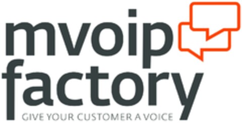 mvoip factory GIVE YOUR CUSTOMER A VOICE Logo (EUIPO, 30.07.2013)