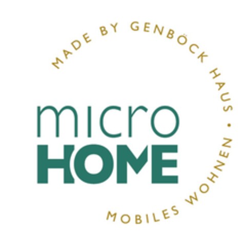 micro HOME MOBILES WOHNEN MADE BY GENBÖCK HAUS Logo (EUIPO, 08.09.2017)