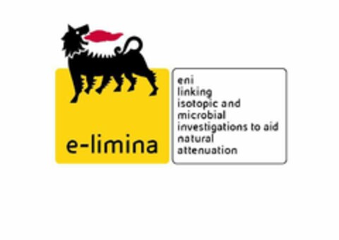 E-LIMINA ENI LINKING ISOTOPIC AND MICROBIAL INVESTIGATIONS TO AID NATURAL ATTENUATION Logo (EUIPO, 13.09.2017)