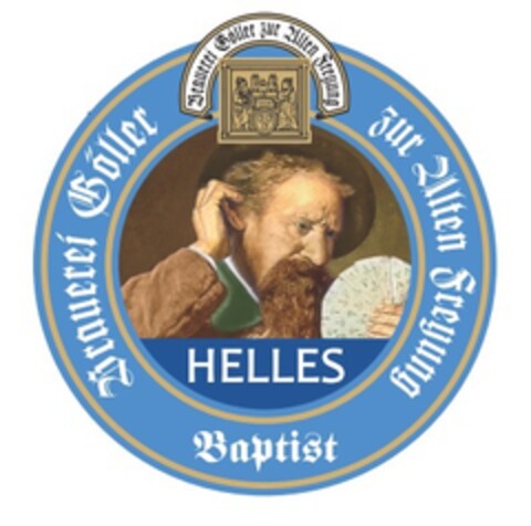 Brauerei Göller zur Alten Freyung Baptist Helles Logo (EUIPO, 02.04.2020)