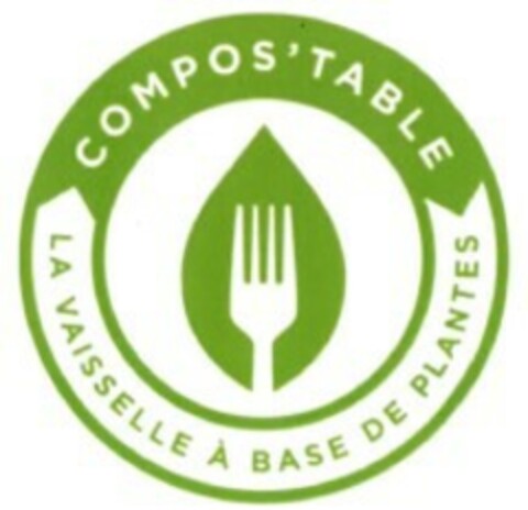 COMPOS'TABLE LA VAISSELLE A BASE DE PLANTES Logo (EUIPO, 10/20/2020)