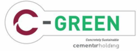 C-GREEN CONCRETELY SUSTAINABLE CEMENTIRHOLDING Logo (EUIPO, 13.01.2022)