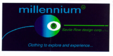 millennium m Savile Row design corp... ... Clothing to explore and experience... (withdrawn ) Logo (EUIPO, 15.07.1997)