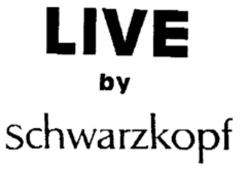 LIVE by Schwarzkopf Logo (EUIPO, 07/31/1998)