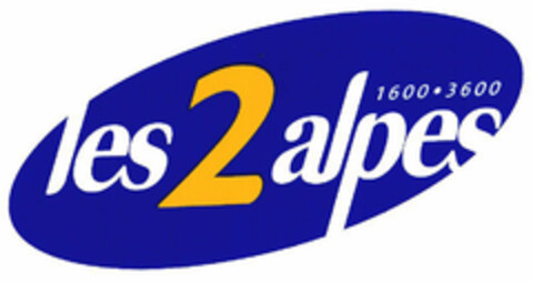 les 2 alpes 1600.3600 Logo (EUIPO, 18.05.2001)