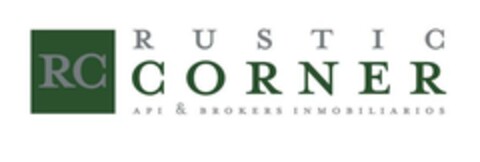 RC RUSTIC CORNER API & BROKERS INMOBILIARIOS Logo (EUIPO, 19.09.2003)