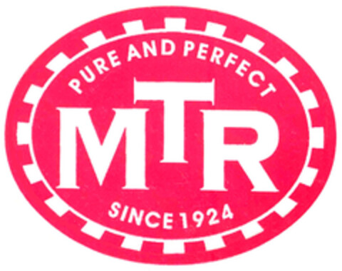 PURE AND PERFECT MTR SINCE 1924 Logo (EUIPO, 03/02/2007)