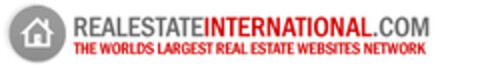 REALESTATEINTERNATIONAL.COM THE WORLDS LARGEST REAL ESTATE WEBSITES NETWORK Logo (EUIPO, 18.07.2008)