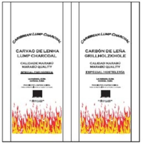 CARIBBEAN LUMP CHARCOAL. Logo (EUIPO, 24.01.2012)