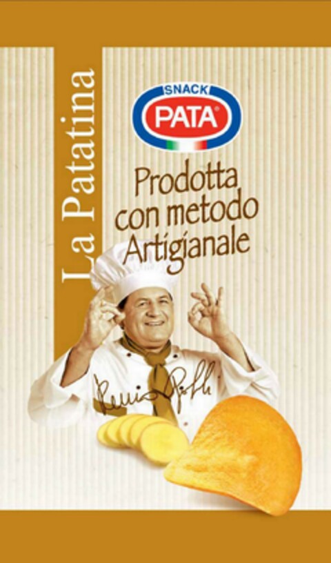 La Patatina SNACK PATA Prodotta con metodo Artigianale Remo Gobbi Logo (EUIPO, 22.12.2014)