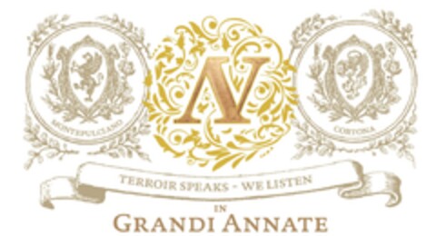 MONTEPULCIANO N CORTONA TERROIR SPEAKS-WE LISTEN IN GRANDI ANNATE Logo (EUIPO, 21.03.2018)