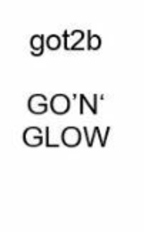 got2b GO'N' GLOW Logo (EUIPO, 08.10.2018)