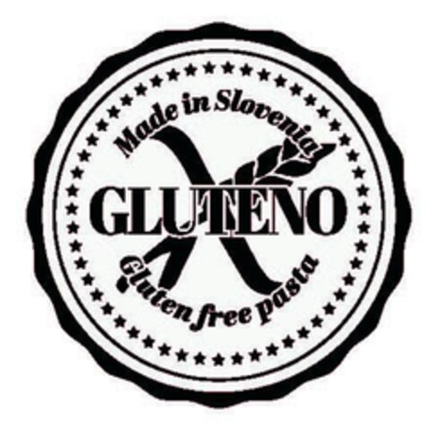 Made in Slovenia Gluteno Gluten free pasta Logo (EUIPO, 01/11/2021)