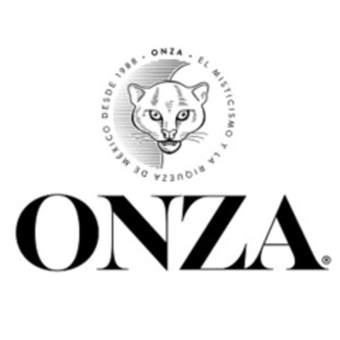 ONZA EL MISTICISMO Y LA RIQUEZA DE MÉXICO DESDE 1988 ONZA Logo (EUIPO, 07/12/2022)