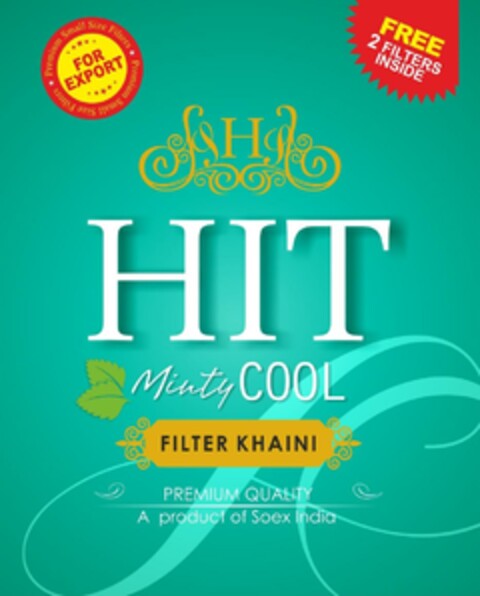 H HIT Minty COOL FILTER KHAINI PREMIUM QUALITY A product of Soex India Logo (EUIPO, 30.12.2022)