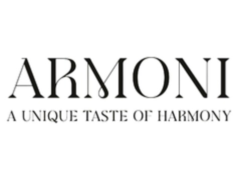 ARMONI A UNIQUE TASTE OF HARMONY Logo (EUIPO, 10/26/2023)
