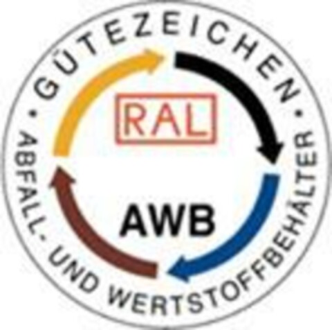 RAL GÜTEZEICHEN AWB ABFALL- UND WERTSTOFFBEHÄLTER Logo (EUIPO, 02/22/2024)