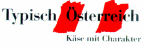 Typisch Österreich Käse mit Charakter Logo (EUIPO, 01.04.1996)