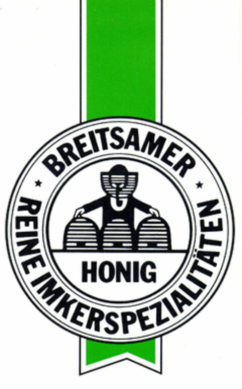 BREITSAMER HONIG REINE IMKERSPEZIALITÄTEN Logo (EUIPO, 01.04.1996)