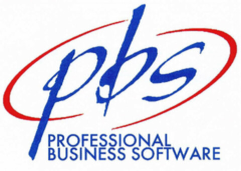 pbs PROFESSIONAL BUSINESS SOFTWARE Logo (EUIPO, 13.02.2001)