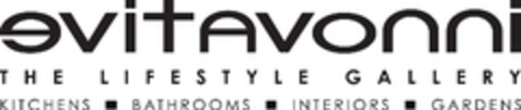 evitavonni THE LIFESTYLE GALLERY KITCHENS BATHROOMS INTERIORS GARDENS Logo (EUIPO, 12/19/2008)