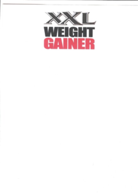 XXL Weight Gainer Logo (EUIPO, 12/14/2009)