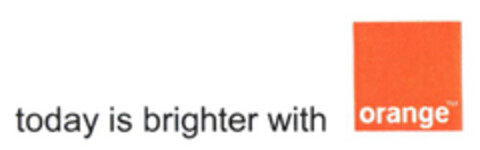 today is brighter with orange Logo (EUIPO, 19.01.2011)