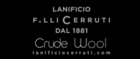LANIFICIO F.LLI CERRUTI DAL 1881 CRUDE WOOL LANIFICIOCERRUTI.COM Logo (EUIPO, 02/01/2012)