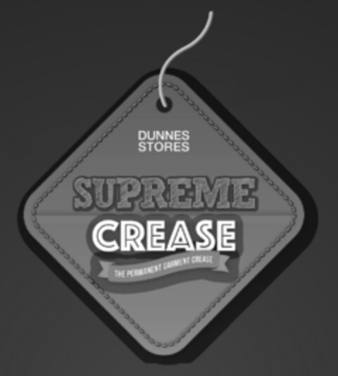 DUNNES STORES SUPREME CREASE THE PERMANENT GARMENT CREASE Logo (EUIPO, 05.02.2016)