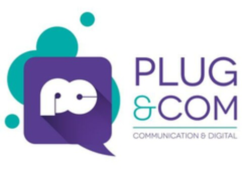 PLUG & COM COMMUNICATION & DIGITAL Logo (EUIPO, 19.04.2017)