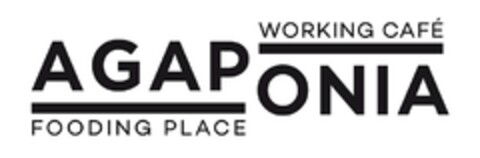 AGAPONIA FOODING PLACE WORKING CAFE Logo (EUIPO, 01/16/2020)